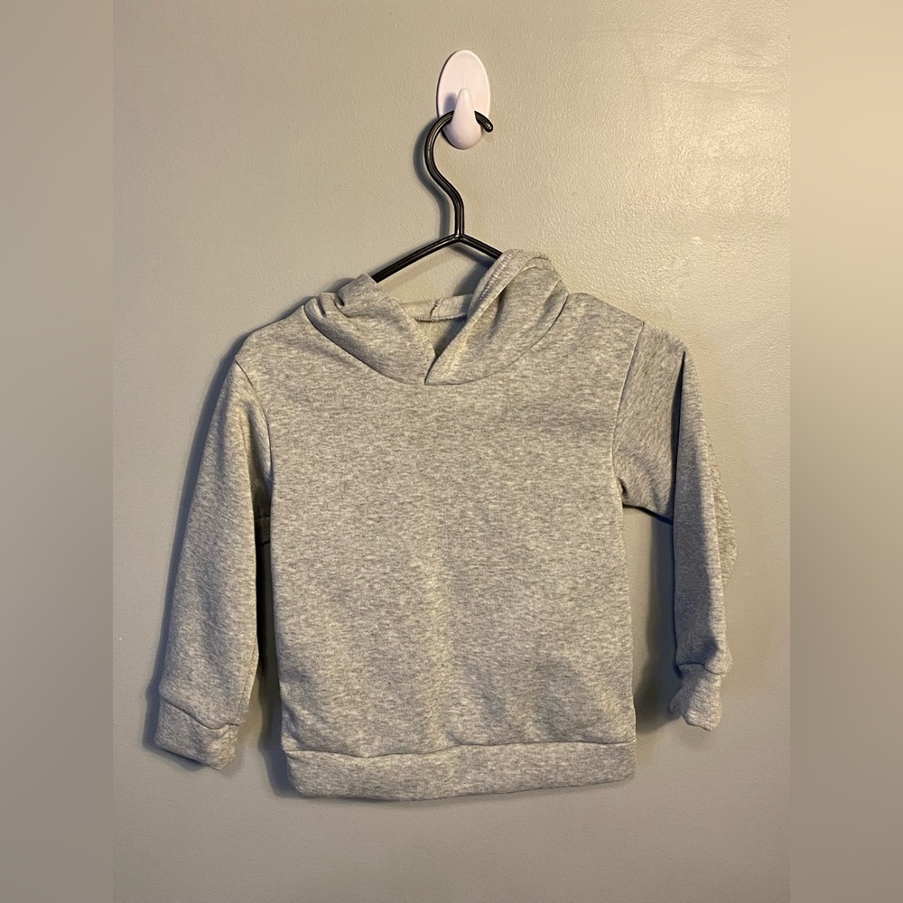 SHEIN Gray Pullover Hoodie Sweatshirt